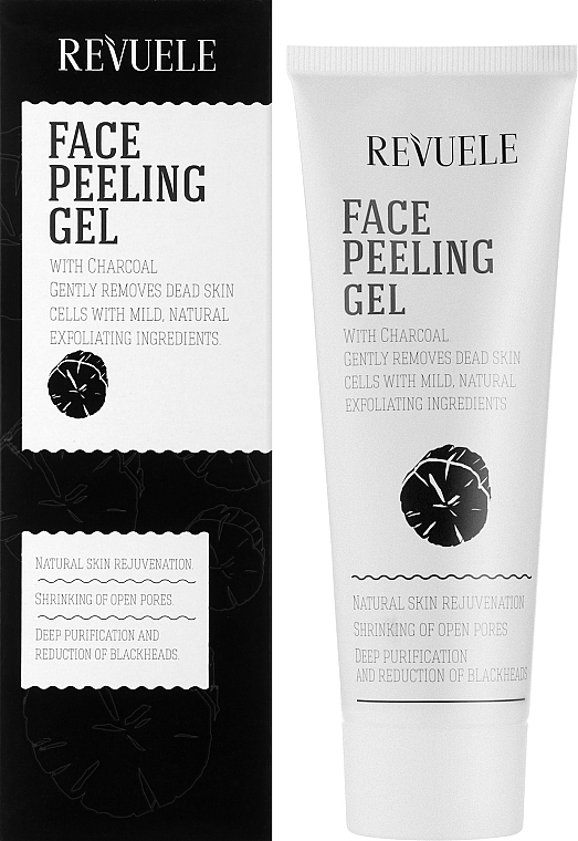 Peeling for Face Skin - Revuele Face Peeling Gel With Charcoal — photo N2