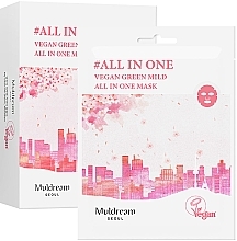 Sheet Mask for Sensitive & Extra-Dry Skin - Muldream Vegan Green Mild All In One Mask — photo N3