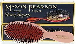 Hair Brush, pink - Mason Pearson Pocket Bristle Hair Brush B4 Pink — photo N1