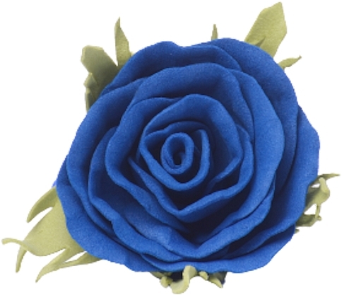 Dark Blue Rose Elastic Hair Band Small - Katya Snezhkova — photo N1
