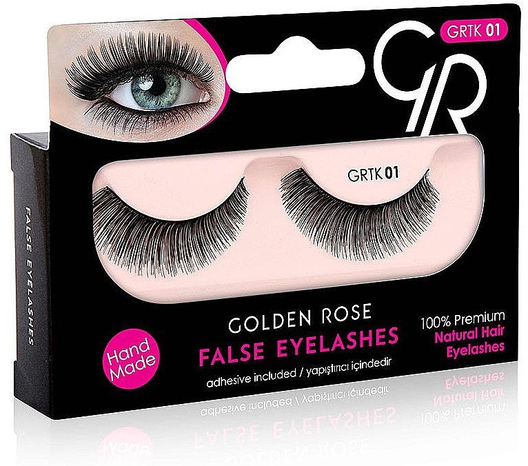 False Lashes - Golden Rose False Eyelashes — photo N1