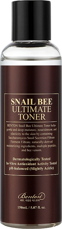 Fermented Snail Mucin & Bee Venom Toner - Benton Snail Bee Ultimate Toner — photo N1