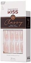 False Nails Set with Glue - Kiss Classy L Long Nails — photo N2