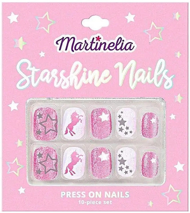False Nails for Kids - Martinelia Starshine Unicorn Press-On Nail Set — photo N1