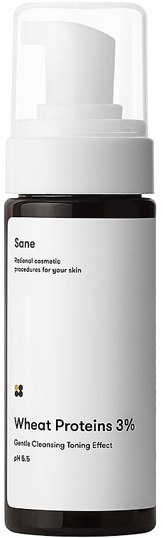 Face Cleansing Foam with 3% Wheat Proteins - Sane Cleansing Foam With Wheat Proteins 3% — photo N1