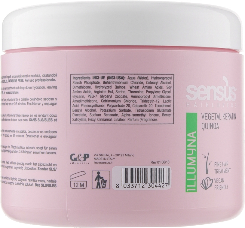 Nourishing Mask for Thin & Dry Hair - Sensus Nutri Normal & Fine Mask — photo N14