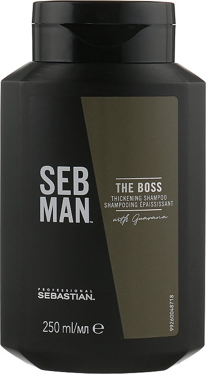 Volume Shampoo for Thin Hair - Sebastian Professional Seb Man The Boss Thickening Shampoo — photo N9