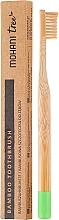 Fragrances, Perfumes, Cosmetics Bamboo Toothbrush, soft, green - Mohani Toothbrush