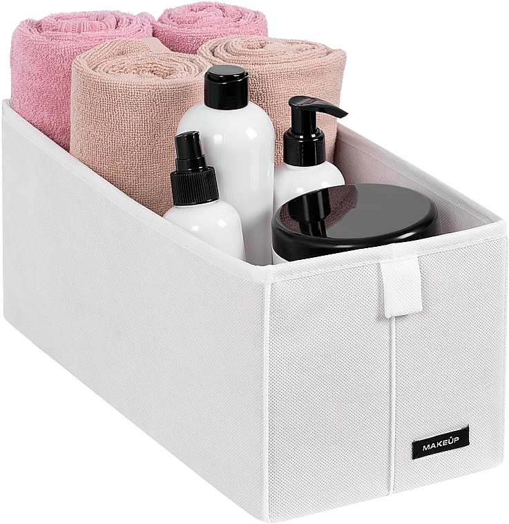 Storage Organiser 'Home', S, white 34x16x16 cm - MAKEUP Drawer Underwear Cosmetic Organizer White — photo N1