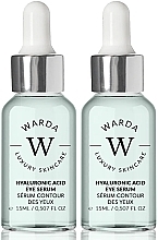 Set - Warda Skin Hydration Boost Hyaluronic Acid Eye Serum (eye/serum/2x15ml) — photo N1