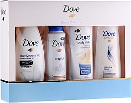 Fragrances, Perfumes, Cosmetics Set - Dove Original (gel/250/ml + antiperspirant/150ml + milk/250ml + shamp/250ml)