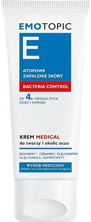 Face & Eye Cream - Pharmaceris E Emotopic Bacteria Control Medical Cream — photo N6