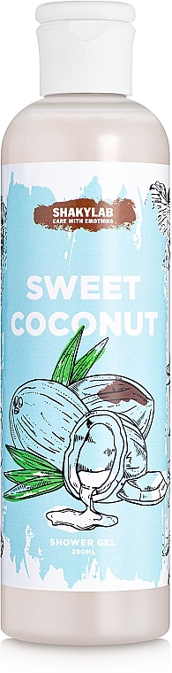 Sweet Coconut Shower Gel - SHAKYLAB Natural Shower & Bath Gel — photo N1