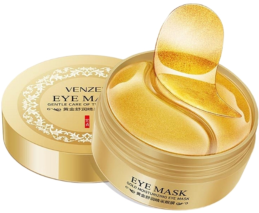 Hydrogel Colloidal Gold & Spirulina Patch - Venzen Gold Moisturizing ??Eye Mask — photo N1