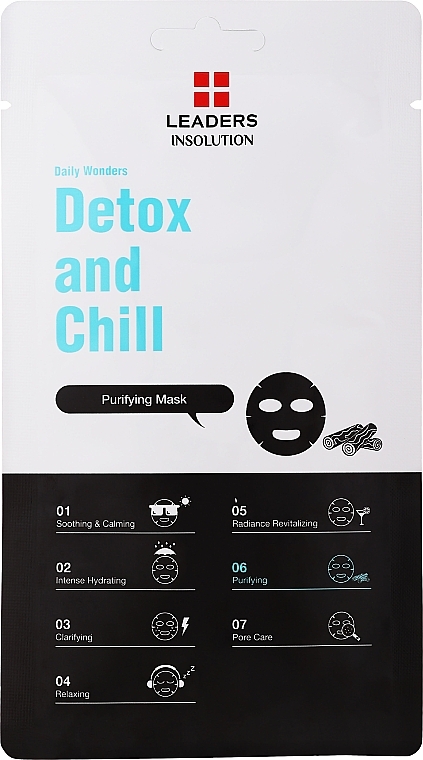 Charcoal Purifying Mask - Leaders Daily Wonders Detox and Chill Charcoal Purifying Mask — photo N1