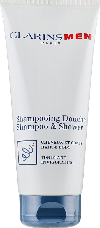 Hair and Body Shampoo, Invigorating - Clarins Men Shampoo & Shower — photo N2