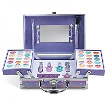 Fragrances, Perfumes, Cosmetics Cosmetics Set in 3-Layer Case - Martinelia Let's Be Mermaids 3 Levels Beauty Case