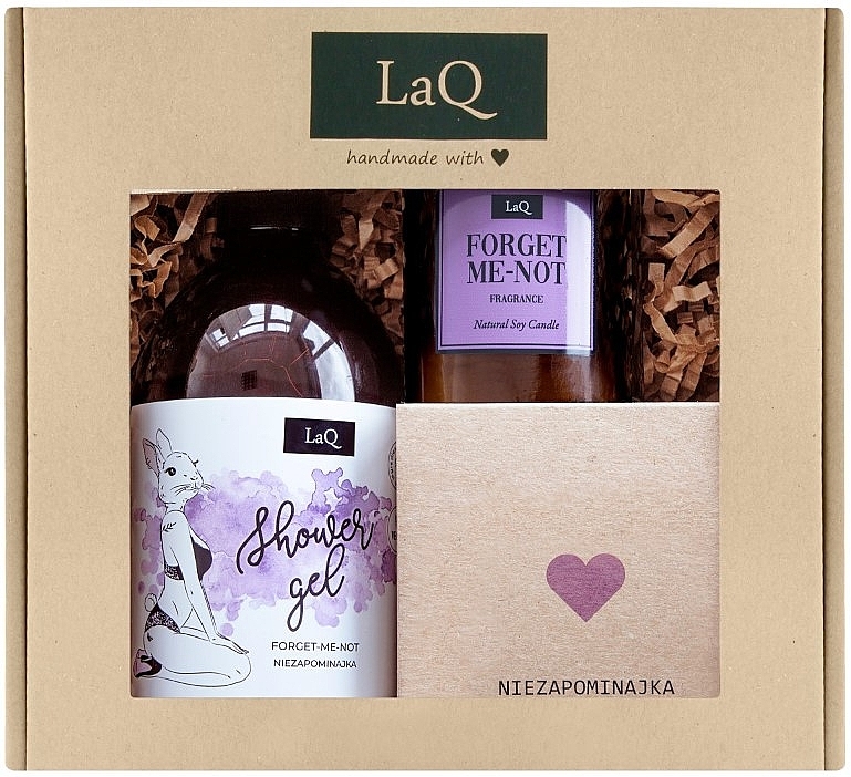 Bunny Forget-Me-Not Set - LaQ (sh/gel/3x500ml + b/but/200ml + candle/180ml) — photo N1