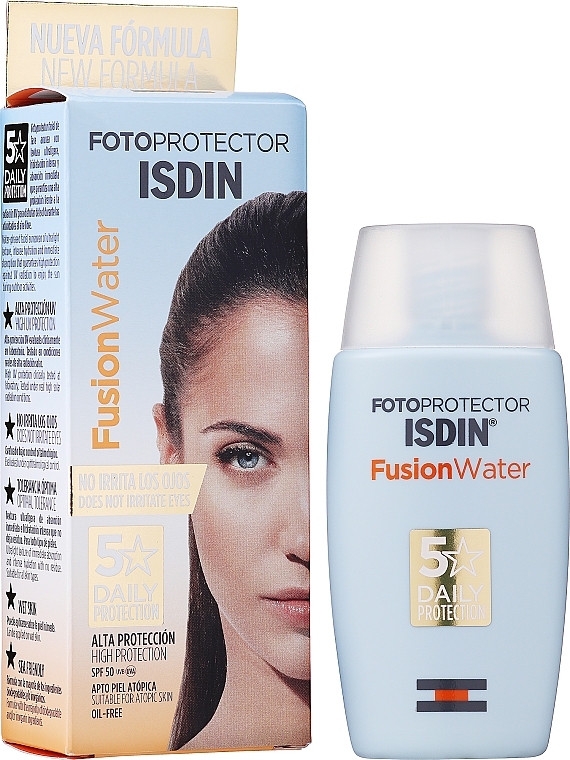 Face Sun-protector - Isdin Fotoprotector Fusion Water SPF 50+ — photo N3