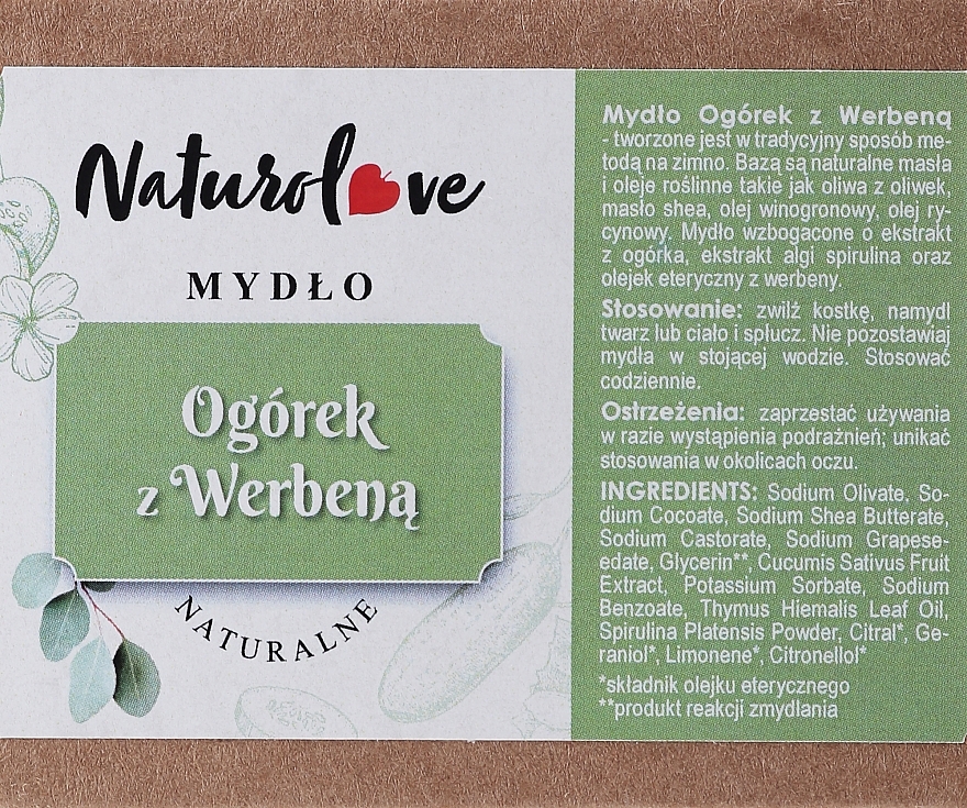 Natural Cucumber Soap - Naturolove Natural Soap — photo N3