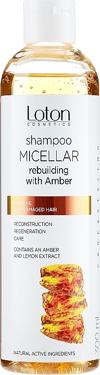 Micellar Amber Extract Shampoo - Loton — photo N1