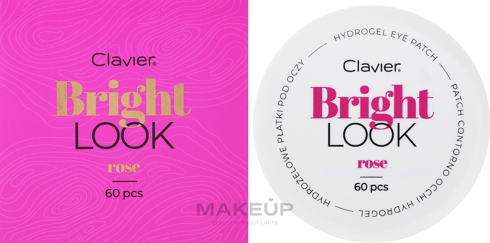 Rose Hydrogel Eye Patches - Clavier Bright Look Rose Hydrogel Eye Patch — photo 60 szt.