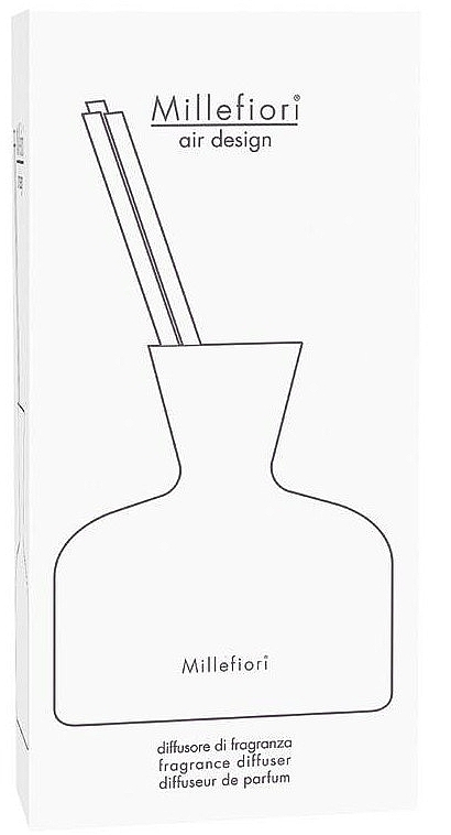 Glass Bottle for Reed Diffuser - Millefiori Milano Air Design Vase Clear — photo N5