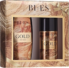 Fragrances, Perfumes, Cosmetics Bi-es Gold For Man - Set (h/shm/250ml + deo/150ml)