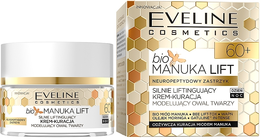 Regenerating Multi-Nourishing Face Cream - Eveline Cosmetics Bio Manuka Bee Lift-tox 60+ — photo N1