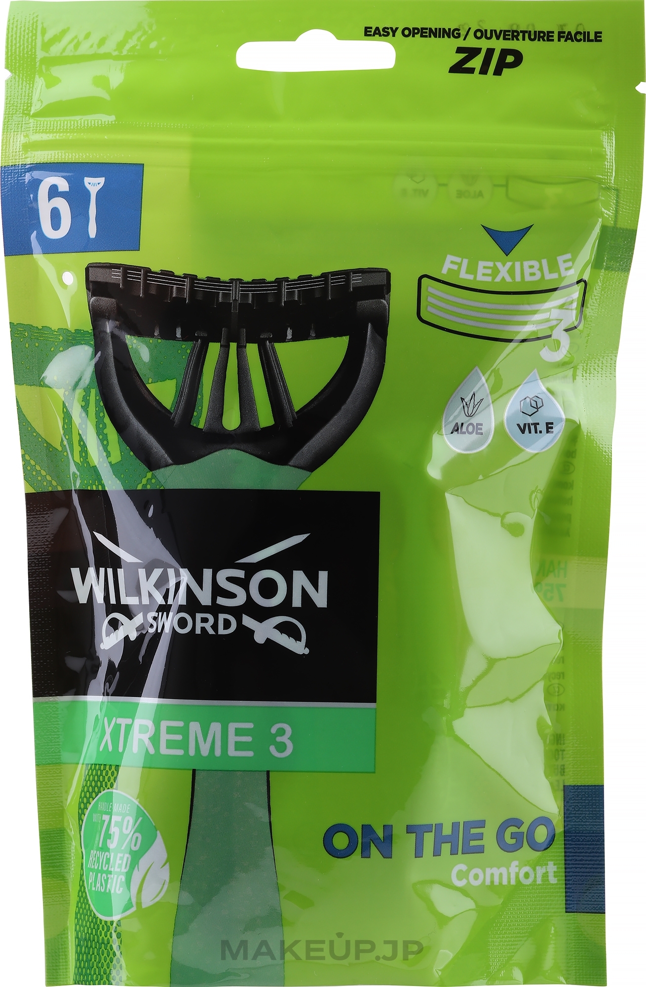 Disposable Razors, 6 pcs - Wilkinson Sword Xtreme 3 Duo Comfort — photo 6 szt.