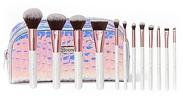 Makeup Brush Set, 12 pcs + makeup bag - BH Cosmetics Crystal Quartz Set of 11 Brushes + Bag — photo N1