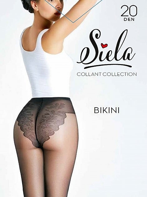Tights "Bikini", 20 Den, nero - Siela — photo N1