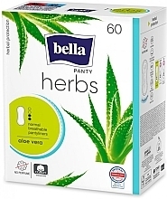 Panty Liners, 60 pcs - Bella Panty Herbs Aloe Vera — photo N1