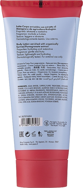 Body Lotion - Pupa Friut Lovers Pomegranate Body Lotion — photo N19