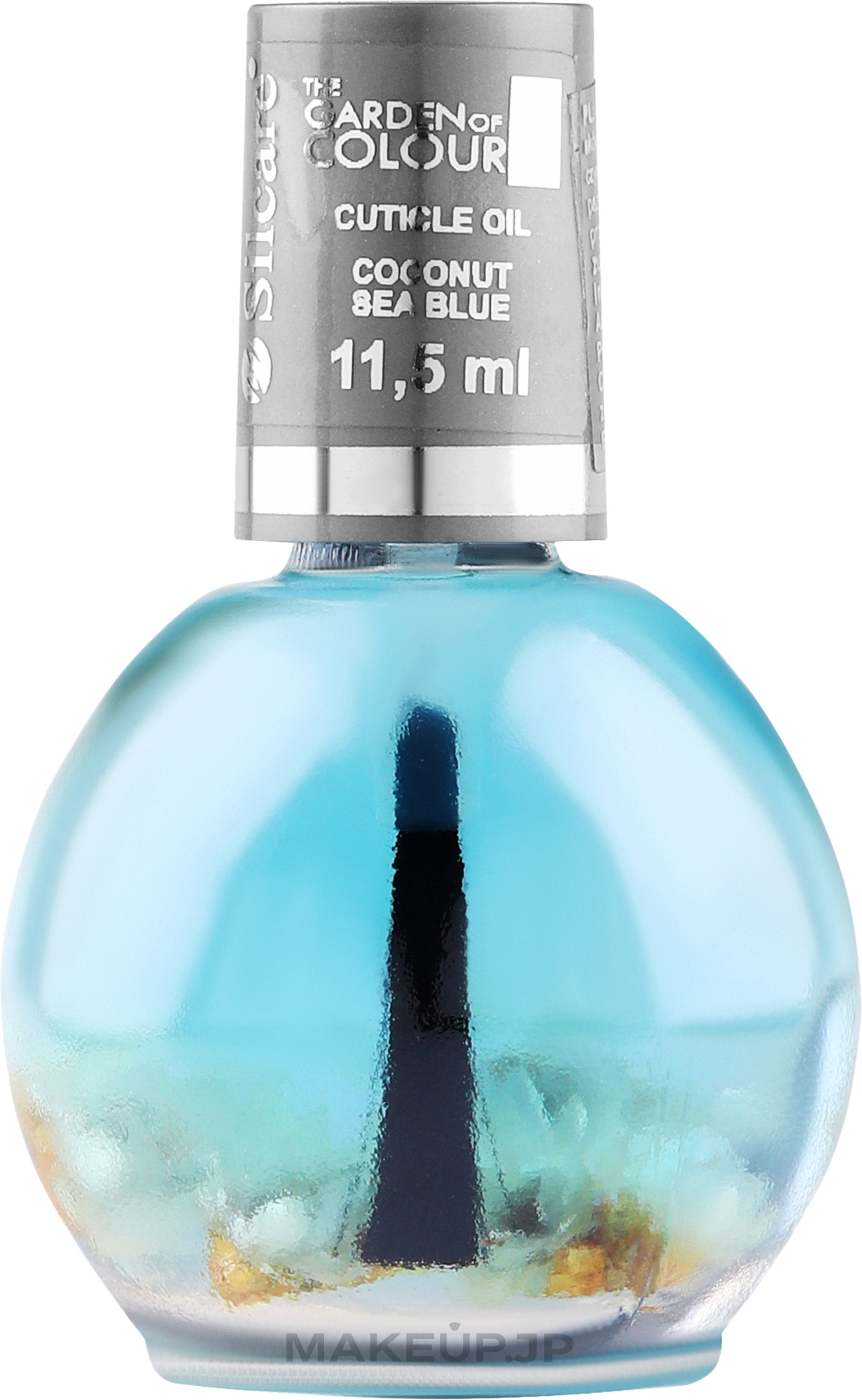 Nail & Cuticle Oil with Flowers - Silcare Cuticle Oil Coconut Sea Blue — photo 11.5 ml