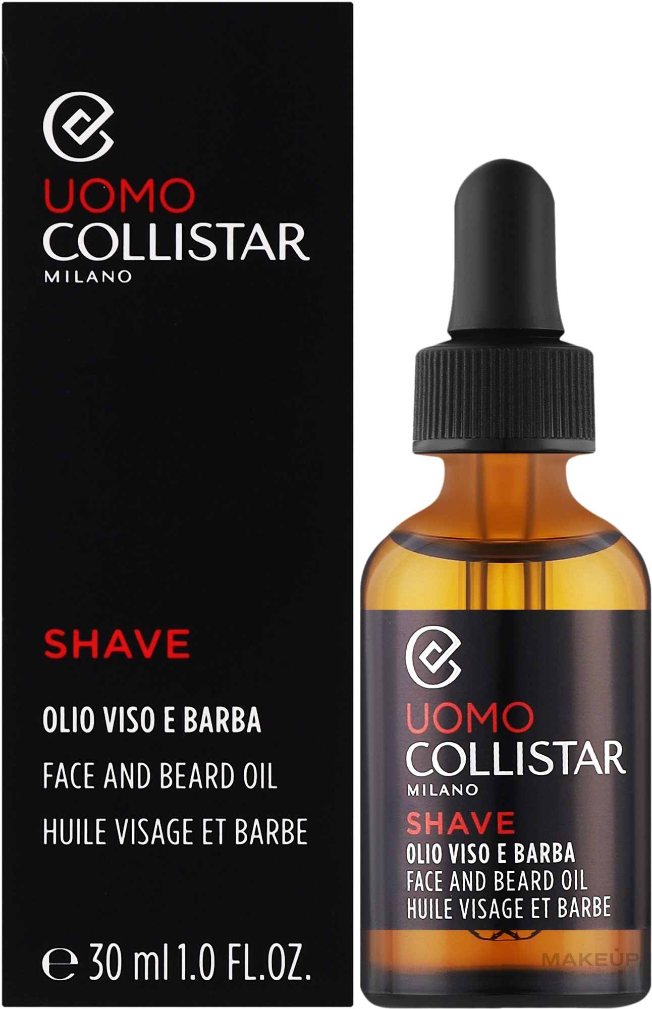 Face & Beard Oil - Collistar Oil Face And Beard — photo 30 ml