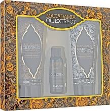 Fragrances, Perfumes, Cosmetics Set - Xpel Marketing Ltd Macadamia Oil Extract Kit (shmp/100ml + cond/100ml + oil/30ml)