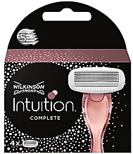 Fragrances, Perfumes, Cosmetics Refill Blades, 4 pcs. - Wilkinson Sword Intuition Complete