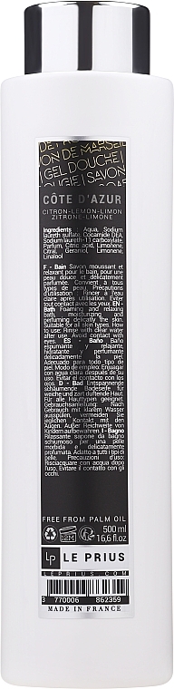 Set - Le Prius Cote d'Azur Gift Box (bath/foam/500ml + b/milk/200ml + candle/230g) — photo N3