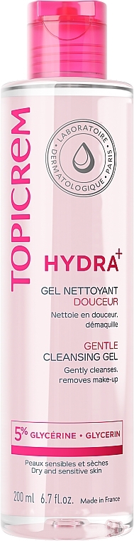 Soft Body and Hair Cleansing Gel - Topicrem Gentle Cleansing Gel Body & Hair — photo N1