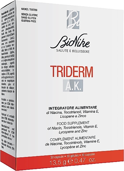 Dietary Supplement - BioNike Triderm A.K. Food Supplement — photo N1