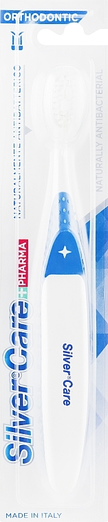 Orthodontic Toothbrush, blue - Silver Care — photo N1