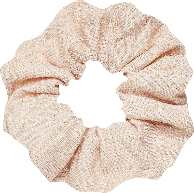 Scrunchie, powder-pink with glitter - Lolita Accessories Light Pink Glitter — photo N4