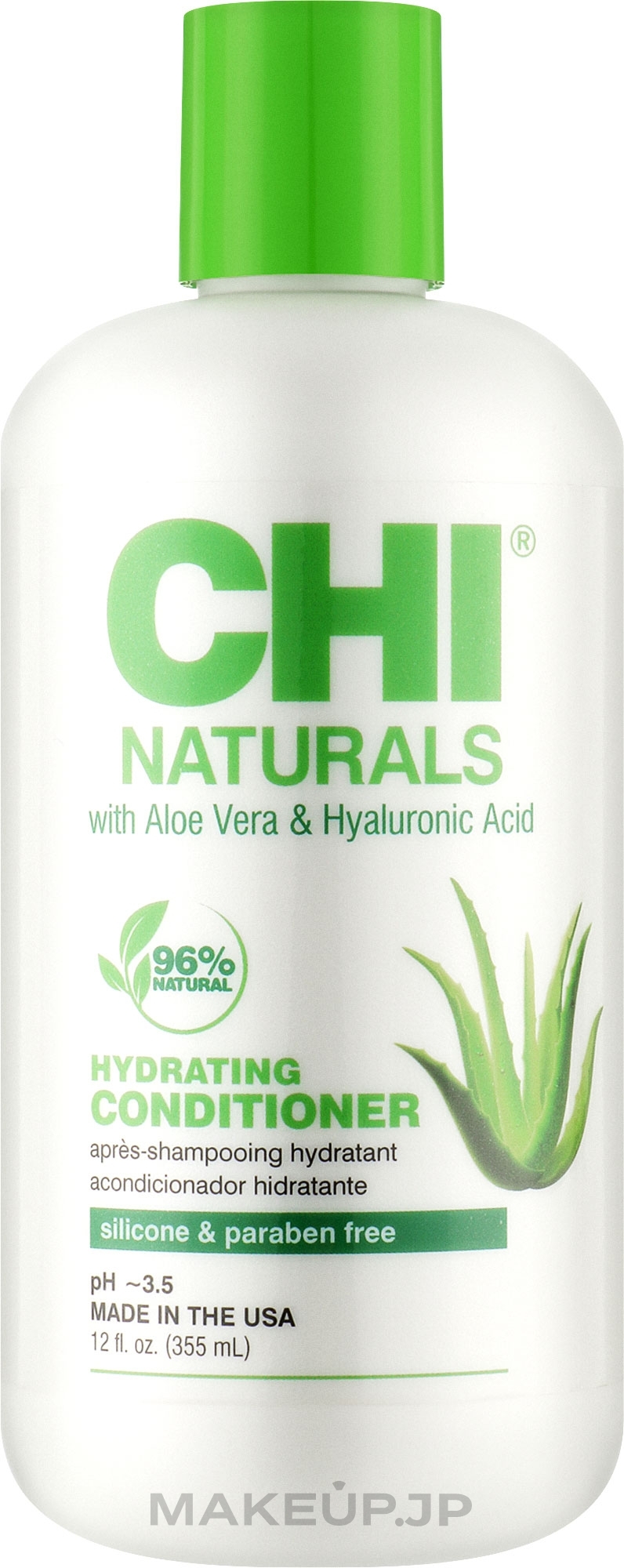 Mild Sulfate-Free Conditioner for All Hair Types - CHI Naturals With Aloe Vera Hydrating Conditioner — photo 355 ml