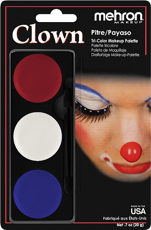 Cream Makeup Palette - Mehron Tri-Color Makeup Palette — photo N1