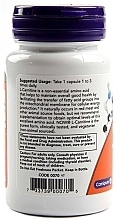 Capsules L-Carnitine, 500 mg. - Now Foods L-Carnitine — photo N2