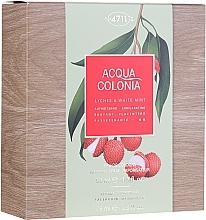 Fragrances, Perfumes, Cosmetics Maurer & Wirtz 4711 Aqua Colognia Lychee & White Mint - Set (edc/50ml + sh/gel/75ml)