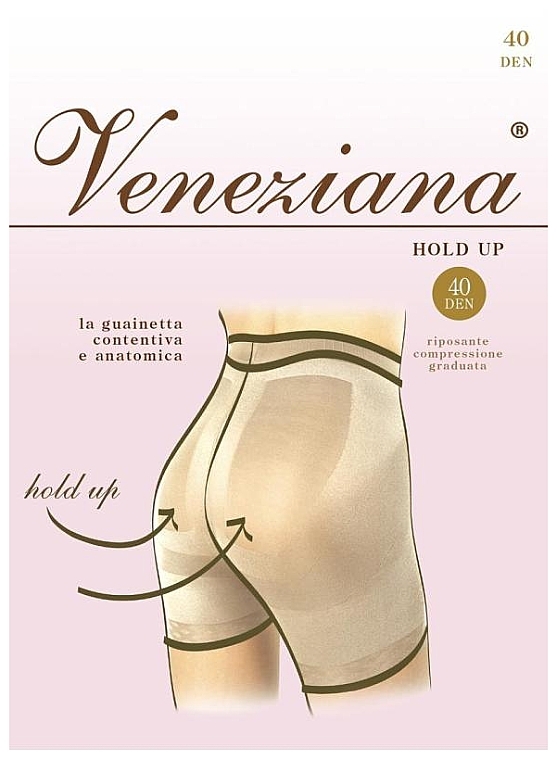Thick Tights 'Hold Up' 40 Den, cappuccino - Veneziana — photo N1