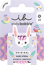 Hair Tie Set, 3 pcs. - Invisibobble Hair Band Original Easter Bunnyful Surprises — photo N1