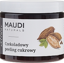 Fragrances, Perfumes, Cosmetics Sugar Body Scrub "Chocolate with Activated Charcoal" - Maudi